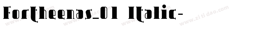 Fortheenas_01 Italic字体转换